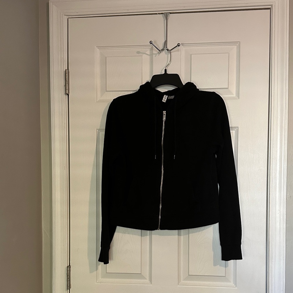 Black Zip-Up Hoodie